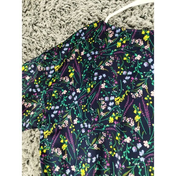 VICTORIA'S SECRET Satin Sleeper Romper SZ XS Flare Sleeve Floral Cinched Waist - Picture 11 of 12